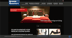 Desktop Screenshot of droomcomfort.be